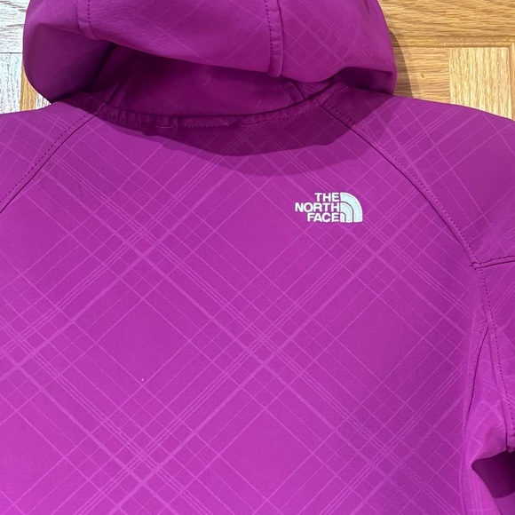 The North Face Apex Women's Soft Shell Hooded Jacket Fuchsia Small EUC - Picture 6 of 8
